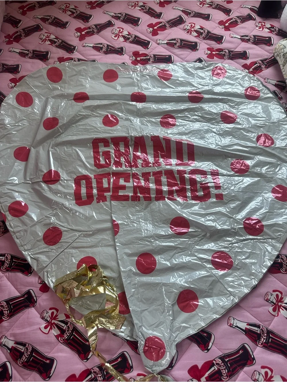 PINK Victoria's Secret Polka Dot Balloon Double Sided Grand Opening Balloon